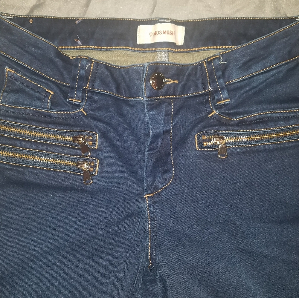 🌷3/$20🌷Mos Mosh 'Berlin Zip Blue' Skinny Jeans - Picture 4 of 7